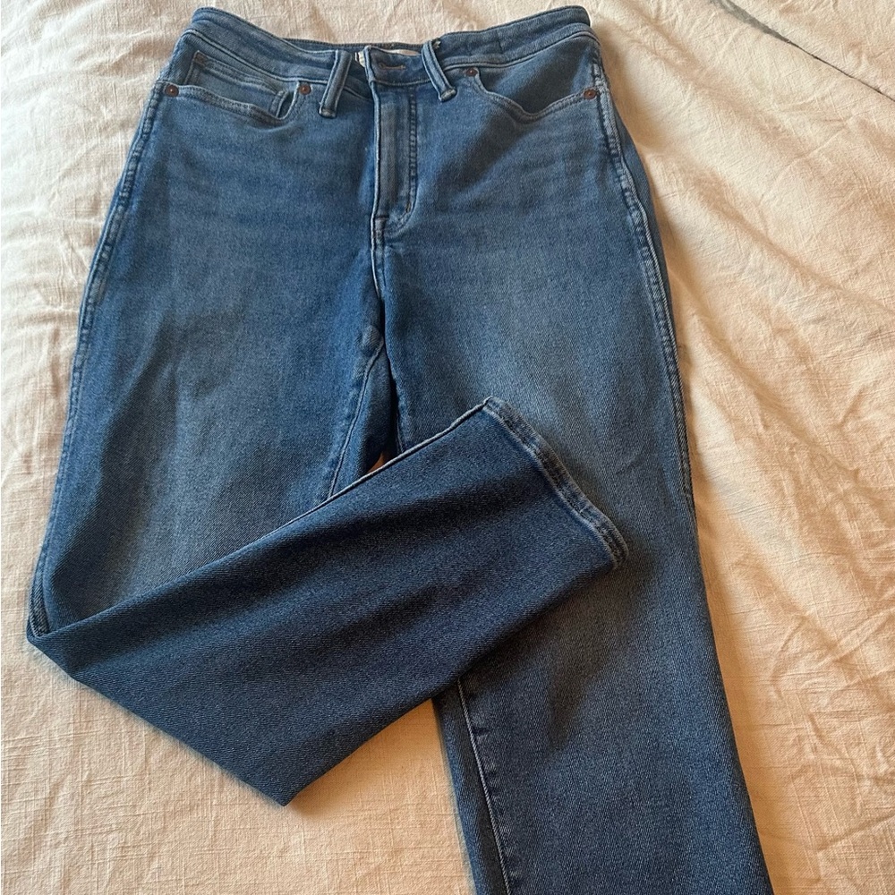 Madewell curvy stovepipe jeans in leaside wash